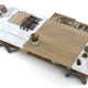 The BANCO kitchen table by LA AGENCIA.